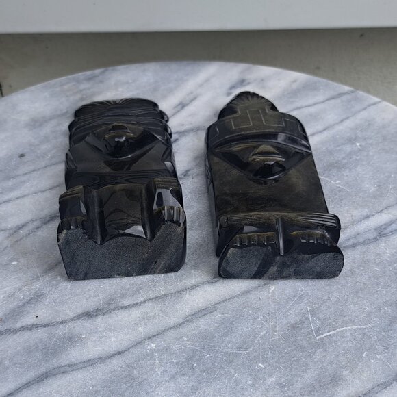 Vintage Mayan Statue Pair - Picture 11 of 11